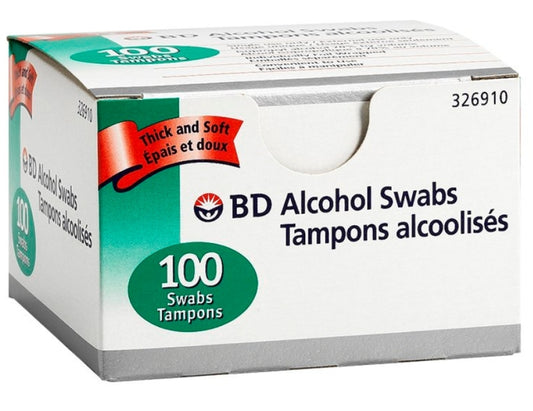 BD Single Use Alcohol Swabs – 100 Count