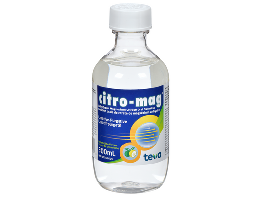Teva Citro-Mag Laxative-Purgative Liquid, Lemon/Lime Flavour 300ml