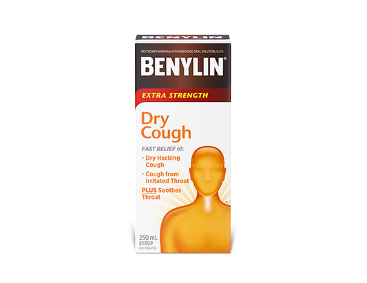 Benylin Dry Cough Extra Strength Syrup, 250 mL