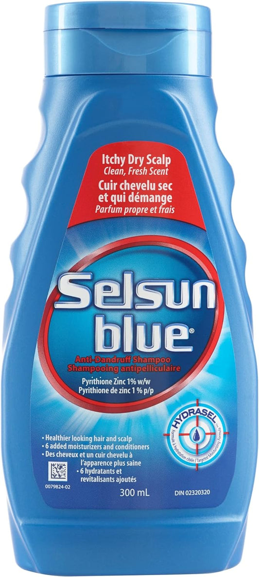 Selsun Blue Anti-Dandruff Shampoo, Itchy Dry Scalp 300ml