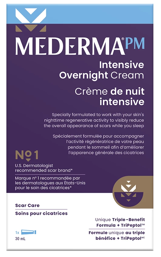 Mederma PM Intensive Overnight Scar Cream | Reduces the appearance of Old & New scars while you sleep, 30ml