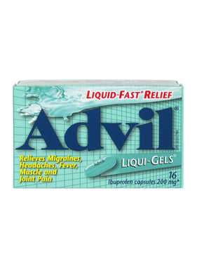 Advil Liqui-Gels Ibuprofen 200mg, 16 Capsules