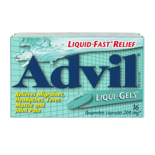 Advil Liqui-Gels Ibuprofen 200mg, 16 Capsules