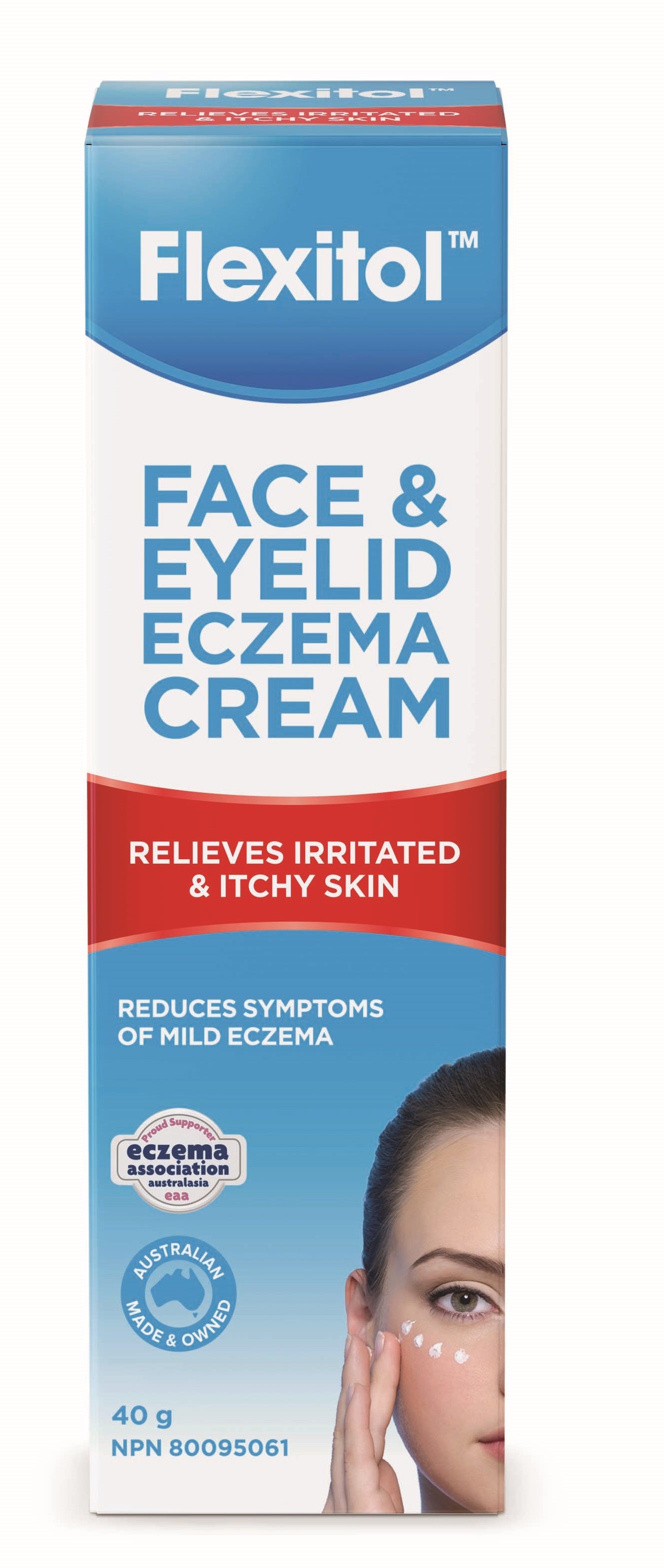 Flexitol Face & Eyelid Eczema Cream, 40g