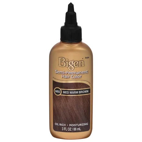 Bigen Hair Color, Semi-Permanent, Med Warm Brown WB3, 88 mL