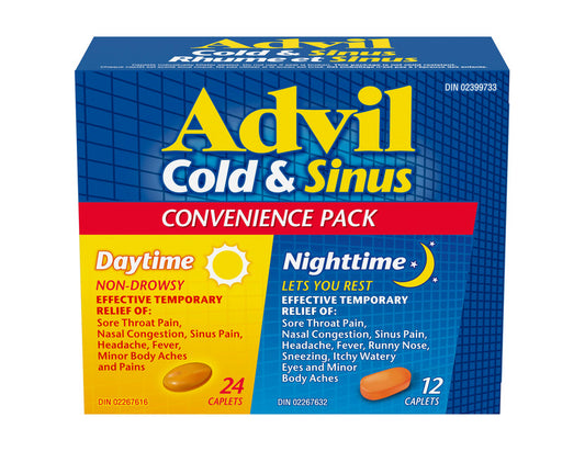 Advil Cold & Sinus Convenience Pack – 36 Caplets