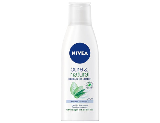 Nivea Pure & Natural Cleansing Lotion Argan Oil & Aloe Vera – 200mL