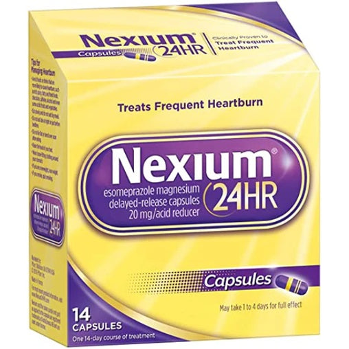 Nexium 24-Hour Acid Reducer, 20mg, 14 Capsules