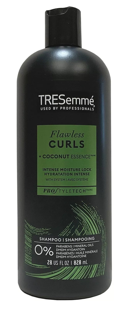 TRESemmé Flawless Curls Shampoo, Coconut Essence, 828 mL