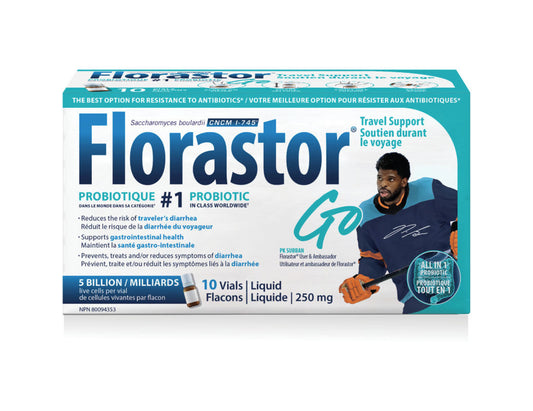 Florastor Go Vials Probiotic Supplement, 10 ct