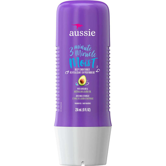 Aussie 3 Minute Miracle Moist Deep Conditioner w/ Avocado & Australian Jojoba Oil, 236ml