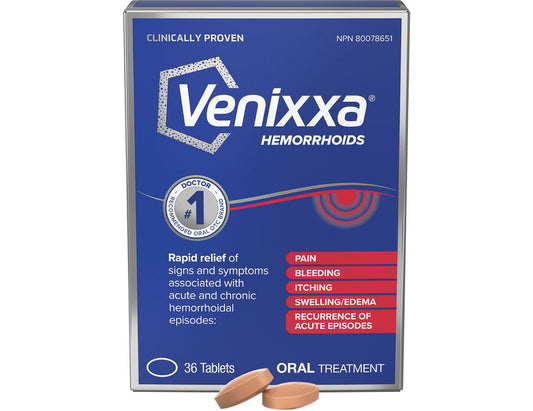 Venixxa Hemorrhoids 500 mg, 36 Tablets