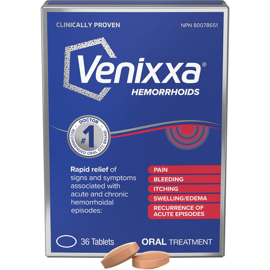 Venixxa Hemorrhoids 500 mg, 36 ct