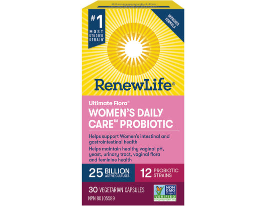 Renew Life Ultimate Flora Women's Extra Care Probiotic 50 Billion, 60 Capsules