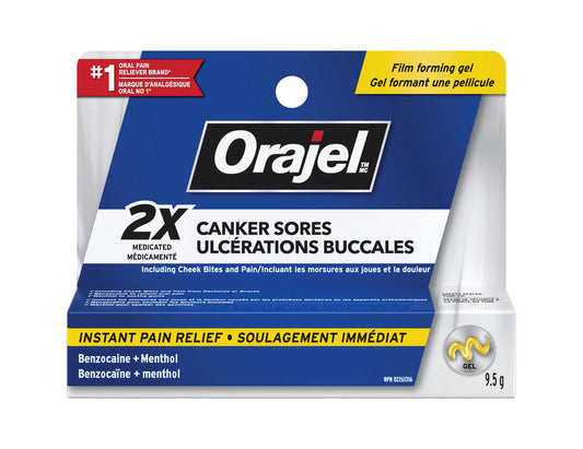 Orajel Canker Sores Instant Pain Relief Gel, 9.5 g