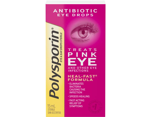 Polysporin Antibiotic Eye & Ear Drops, 15 mL