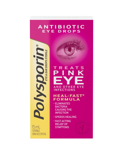 Polysporin Antibiotic Eye & Ear Drops, 15 mL