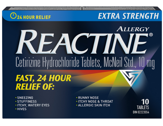 Reactine Extra Strength 10 Tablets 10 Tablets