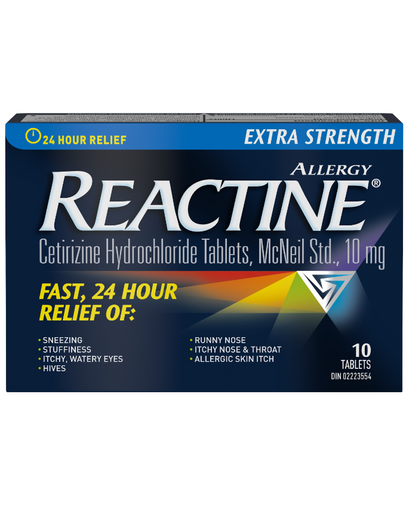 Reactine Extra Strength 10 Tablets 10 Tablets