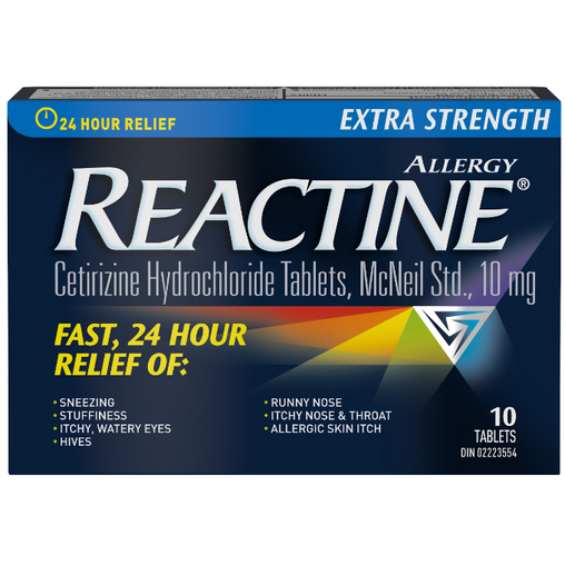 Reactine Extra Strength 10 Tablets 10 Tablets
