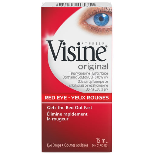 Visine Original Eye Drops for Red Eye 15 mL