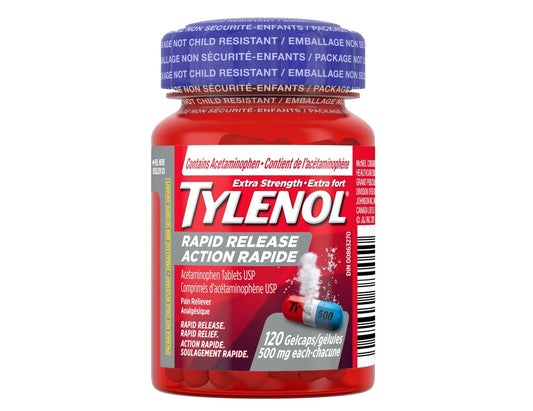 Tylenol Rapid Relief Extra Strength 120 Capsules