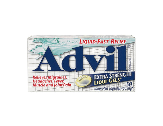 Advil Extra Strength 400mg Liqui-Gels Solubilized Ibuprofen 50 Count