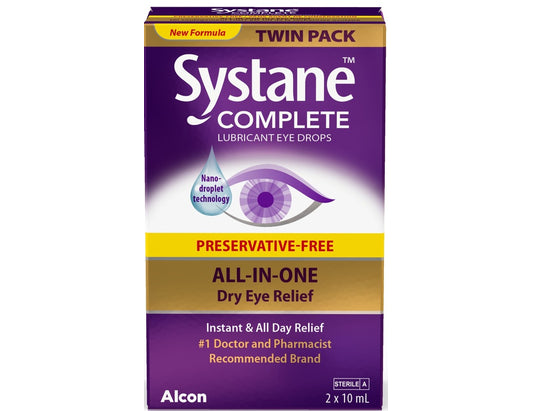 Systane Complete Preservative-Free Eye Drops Twin Pack 2 x 10 mL