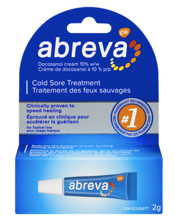 Abreva Cold Sore Treatment Docosanol 10% Cream 2 g