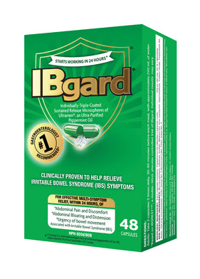 IBgard Ultra-Purified Peppermint Oil 90mg - 48 Capsules