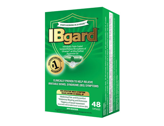 IBGARD Ultra-Purified Peppermint Oil 90mg 48 Capsules
