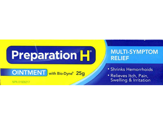 Preparation H Ointment with Bio-Dyne for Multi-Symptom Relief 25 g