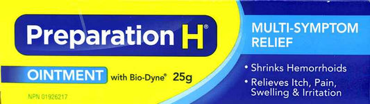Preparation H Ointment with Bio-Dyne for Multi-Symptom Relief 25 g