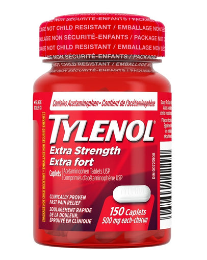 Tylenol Extra Strength Caplets 500mg 150 Caplets