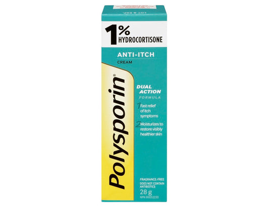 Polysporin 1% Hydrocortisone Anti Itch Cream 28 g
