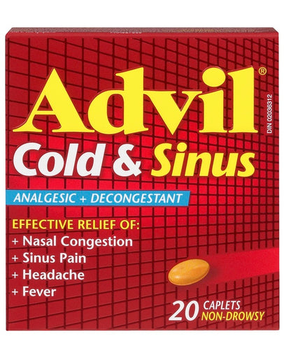 Advil Cold & Sinus Caplets 20 Caplets