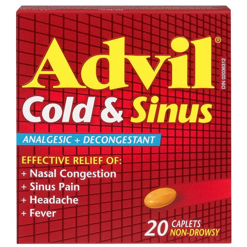 Advil Cold & Sinus Caplets 20 Caplets