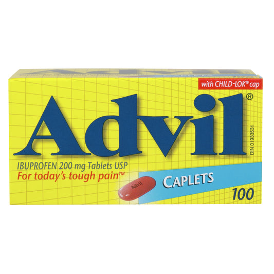 Advil Caplets 200 mg 100 Caplets