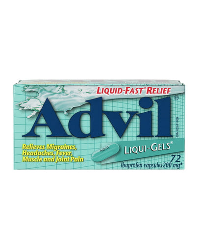 Advil Liqui-Gels 200mg Solubilized Ibuprofen 72 Count