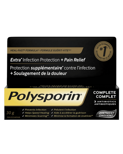 Polysporin Complete Antibiotic Ointment, Heal-Fast Formula, 30g 30 g